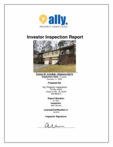 Investor Inspection Report