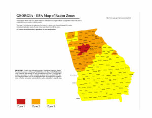 georgia radon map